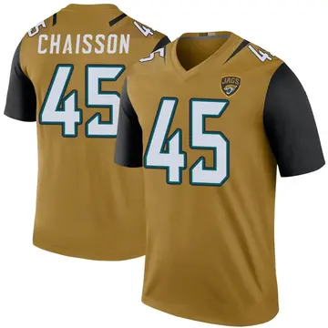 Fanatics Authentic K'Lavon Chaisson Jacksonville Jaguars Game-Used #45 White Jersey vs. Los Angeles Rams on December 5 2021