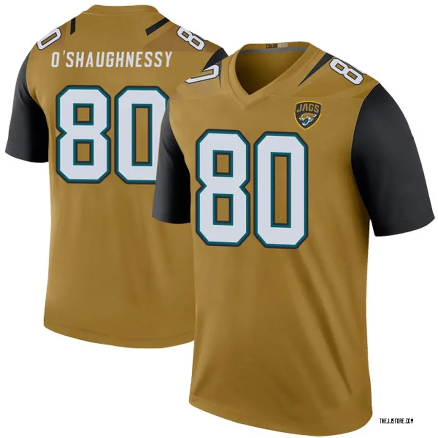 Jacksonville Jaguars #80 James Oshaughnessy Nike Color Rush Gold Jersey -  Dingeas